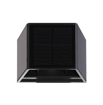 Beam Angle Adjustable Solar Wall Light Up Down 3000k Rgb 3 Face Ip54