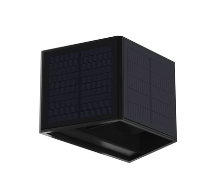Beam Angle Adjustable Solar Wall Light Up Down 3000k Rgb 3 Face Ip54