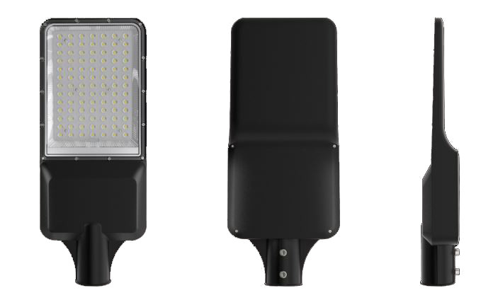 6000lm 400W 40AH Ultra Thin Solar Street Light 150lm/W With PC Lens For Road Lighting