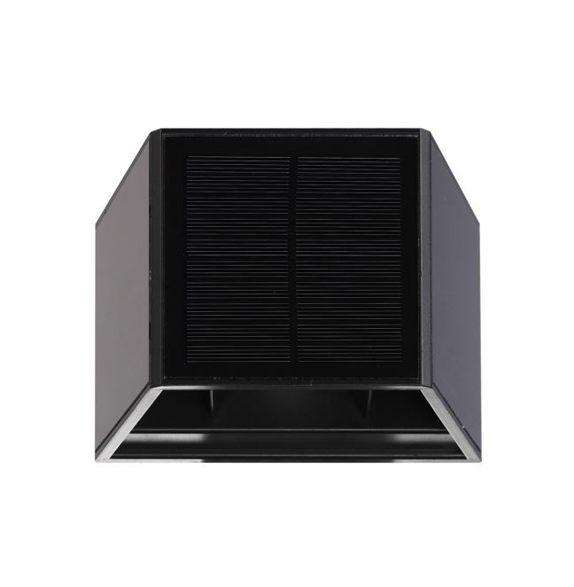Beam Angle Adjustable Solar Wall Light Up Down 3000k Rgb 3 Face Ip54